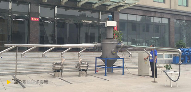 智能無塵篩分系統實景