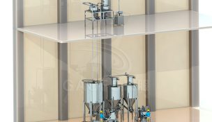 芝麻餅供粉系統